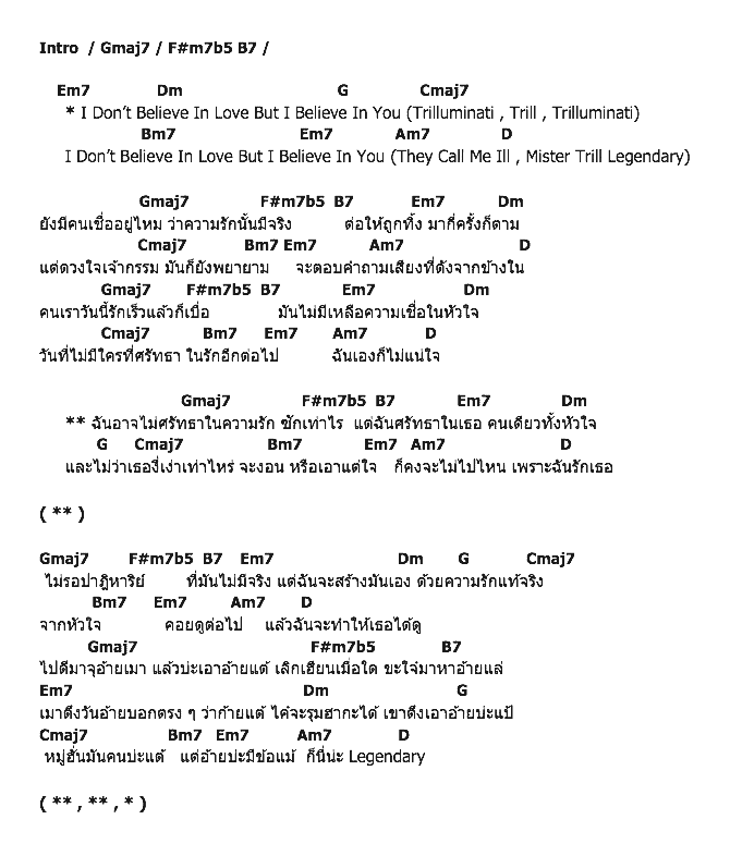 คอร์ดเพลง เนื้อเพลง ศรัทธา, คอร์ดเพลง ศรัทธา ของ Illslick, คอร์ดเพลงของ Illslick, เนื้อร้อง ศรัทธา Illslick, ศรัทธา คอร์ดง่าย ๆ, คอร์ด ศรัทธา ต้นฉบับ