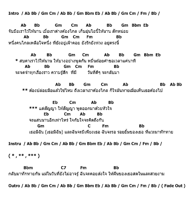 คอร์ดเพลง เนื้อเพลง สัญญา, คอร์ดเพลง สัญญา ของ Girly Berry, คอร์ดเพลงของ Girly Berry, เนื้อร้อง สัญญา Girly Berry, สัญญา คอร์ดง่าย ๆ, คอร์ด สัญญา ต้นฉบับ