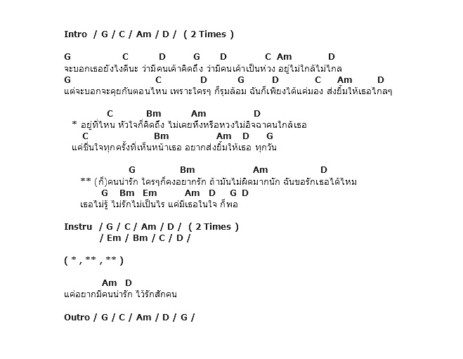 คอร์ดเพลง เนื้อเพลง คนน่ารัก, คอร์ดเพลง คนน่ารัก ของ I-zax, คอร์ดเพลงของ I-zax, เนื้อร้อง คนน่ารัก I-zax, คนน่ารัก คอร์ดง่าย ๆ, คอร์ด คนน่ารัก ต้นฉบับ
