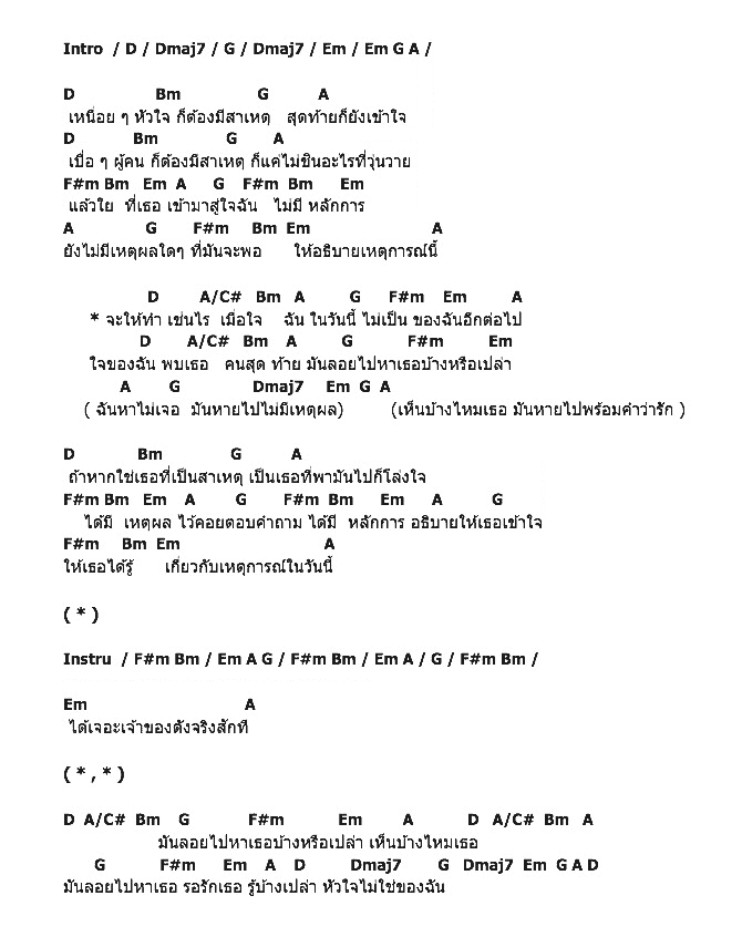 คอร์ดเพลง เนื้อเพลง หัวใจไม่ใช่ของฉัน, คอร์ดเพลง หัวใจไม่ใช่ของฉัน ของ John Play, คอร์ดเพลงของ John Play, เนื้อร้อง หัวใจไม่ใช่ของฉัน John Play, หัวใจไม่ใช่ของฉัน คอร์ดง่าย ๆ, คอร์ด หัวใจไม่ใช่ของฉัน ต้นฉบับ