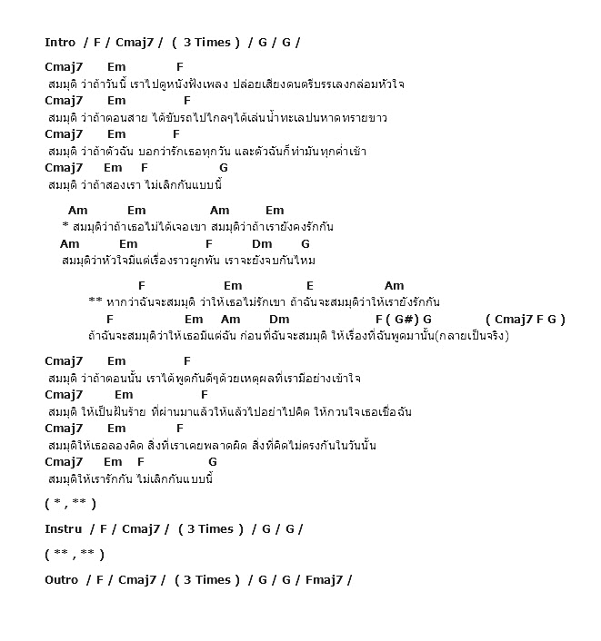 คอร์ดเพลง เนื้อเพลง สมมุติฐาน ( Demo ), คอร์ดเพลง สมมุติฐาน ( Demo ) ของ Mild, คอร์ดเพลงของ Mild, เนื้อร้อง สมมุติฐาน ( Demo ) Mild, สมมุติฐาน ( Demo ) คอร์ดง่าย ๆ, คอร์ด สมมุติฐาน ( Demo ) ต้นฉบับ