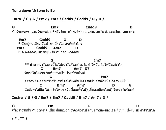 คอร์ดเพลง เนื้อเพลง เช้าวันจันทร์, คอร์ดเพลง เช้าวันจันทร์ ของ Musketee, คอร์ดเพลงของ Musketee, เนื้อร้อง เช้าวันจันทร์ Musketee, เช้าวันจันทร์ คอร์ดง่าย ๆ, คอร์ด เช้าวันจันทร์ ต้นฉบับ