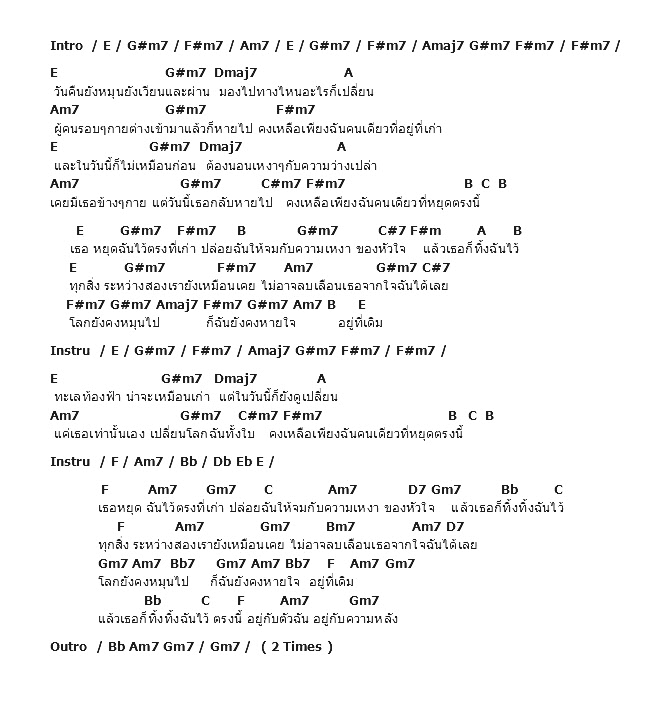 คอร์ดเพลง เนื้อเพลง หยุด, คอร์ดเพลง หยุด ของ Monotone, คอร์ดเพลงของ Monotone, เนื้อร้อง หยุด Monotone, หยุด คอร์ดง่าย ๆ, คอร์ด หยุด ต้นฉบับ