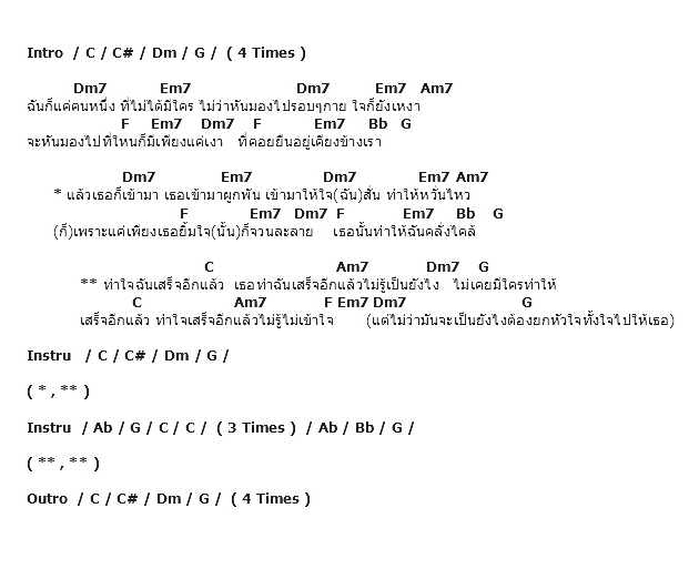 คอร์ดเพลง เนื้อเพลง เสร็จ, คอร์ดเพลง เสร็จ ของ Mild, คอร์ดเพลงของ Mild, เนื้อร้อง เสร็จ Mild, เสร็จ คอร์ดง่าย ๆ, คอร์ด เสร็จ ต้นฉบับ