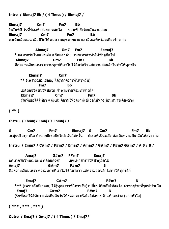 คอร์ดเพลง เนื้อเพลง เพราะมีเธอ, คอร์ดเพลง เพราะมีเธอ ของ Lula Feat.โตน Sofa, คอร์ดเพลงของ Lula Feat.โตน Sofa, เนื้อร้อง เพราะมีเธอ Lula Feat.โตน Sofa, เพราะมีเธอ คอร์ดง่าย ๆ, คอร์ด เพราะมีเธอ ต้นฉบับ