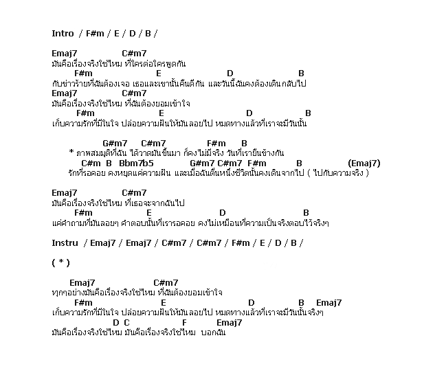 คอร์ดเพลง เนื้อเพลง ภาพสมมติ, คอร์ดเพลง ภาพสมมติ ของ Playground, คอร์ดเพลงของ Playground, เนื้อร้อง ภาพสมมติ Playground, ภาพสมมติ คอร์ดง่าย ๆ, คอร์ด ภาพสมมติ ต้นฉบับ