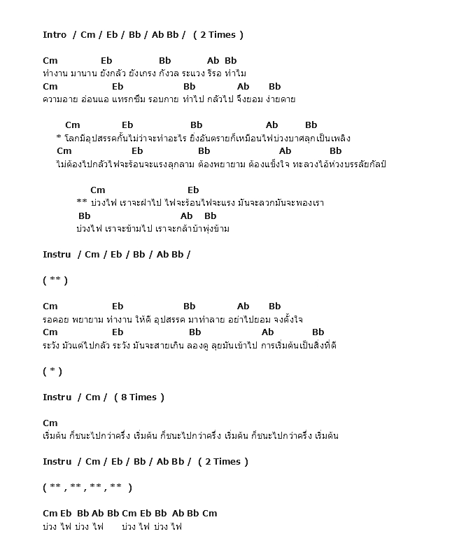 คอร์ดเพลง เนื้อเพลง บ่วงไฟ, คอร์ดเพลง บ่วงไฟ ของ Paradox, คอร์ดเพลงของ Paradox, เนื้อร้อง บ่วงไฟ Paradox, บ่วงไฟ คอร์ดง่าย ๆ, คอร์ด บ่วงไฟ ต้นฉบับ