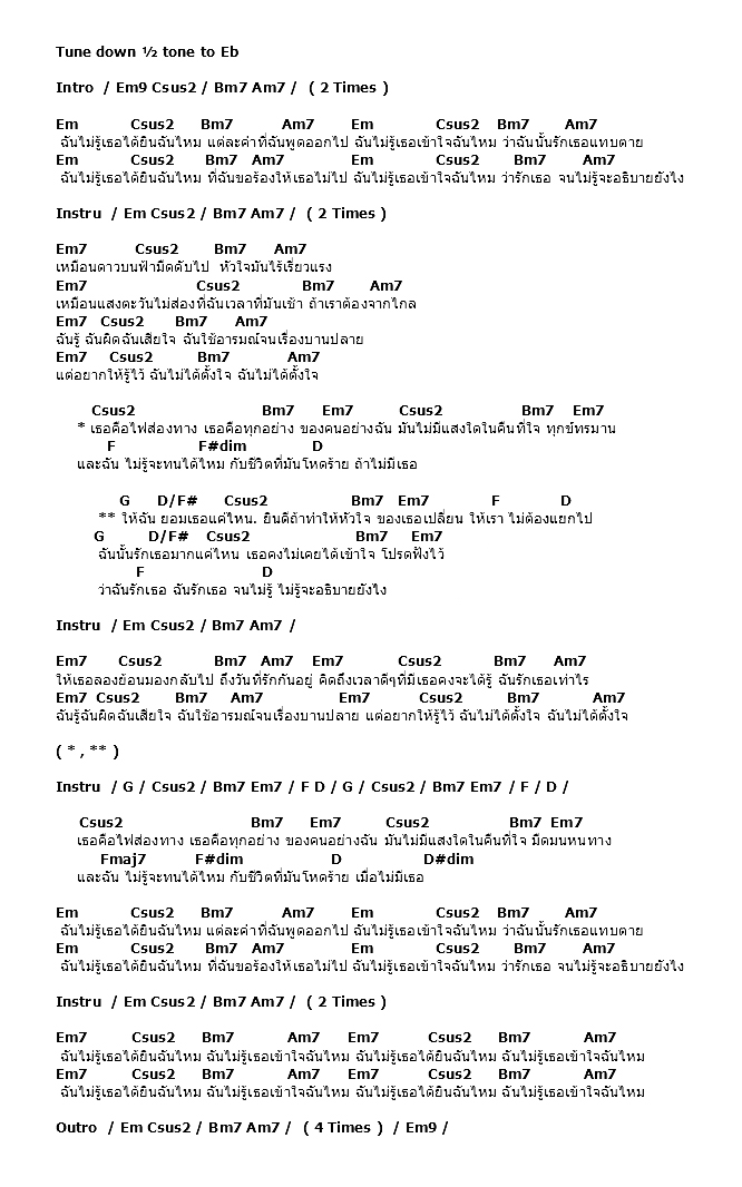 คอร์ดเพลง เนื้อเพลง ไม่รู้จะอธิบายยังไง, คอร์ดเพลง ไม่รู้จะอธิบายยังไง ของ Potato, คอร์ดเพลงของ Potato, เนื้อร้อง ไม่รู้จะอธิบายยังไง Potato, ไม่รู้จะอธิบายยังไง คอร์ดง่าย ๆ, คอร์ด ไม่รู้จะอธิบายยังไง ต้นฉบับ