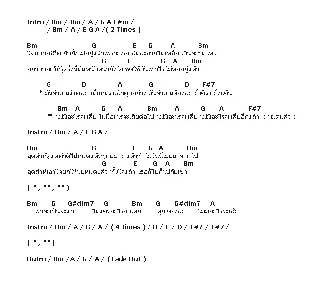 คอร์ดเพลง เนื้อเพลง ไม่มีอะไรจะเสีย, คอร์ดเพลง ไม่มีอะไรจะเสีย ของ Micro, คอร์ดเพลงของ Micro, เนื้อร้อง ไม่มีอะไรจะเสีย Micro, ไม่มีอะไรจะเสีย คอร์ดง่าย ๆ, คอร์ด ไม่มีอะไรจะเสีย ต้นฉบับ