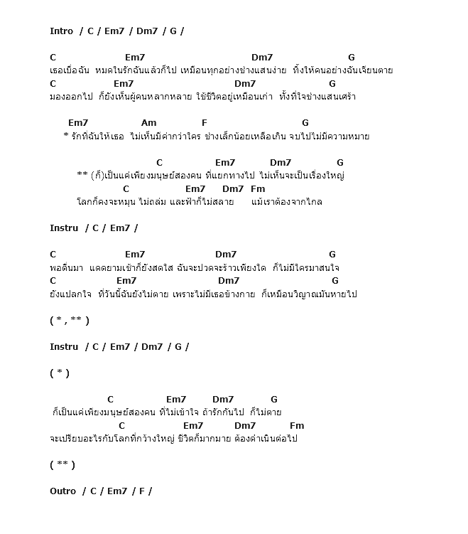 คอร์ดเพลง เนื้อเพลง สองคน, คอร์ดเพลง สองคน ของ Nologo, คอร์ดเพลงของ Nologo, เนื้อร้อง สองคน Nologo, สองคน คอร์ดง่าย ๆ, คอร์ด สองคน ต้นฉบับ