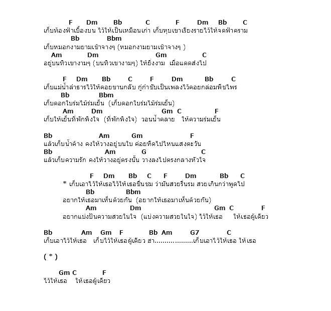 คอร์ดเพลง เนื้อเพลง เก็บไว้ให้เธอ, คอร์ดเพลง เก็บไว้ให้เธอ ของ Nuvo, คอร์ดเพลงของ Nuvo, เนื้อร้อง เก็บไว้ให้เธอ Nuvo, เก็บไว้ให้เธอ คอร์ดง่าย ๆ, คอร์ด เก็บไว้ให้เธอ ต้นฉบับ