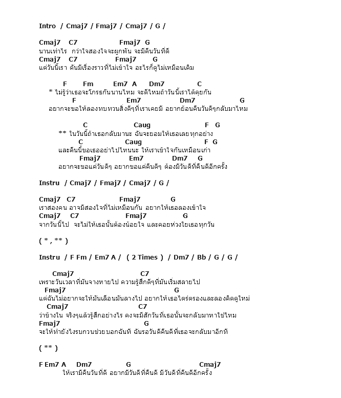 คอร์ดเพลง เนื้อเพลง วันดีคืนดี, คอร์ดเพลง วันดีคืนดี ของ Past Tales, คอร์ดเพลงของ Past Tales, เนื้อร้อง วันดีคืนดี Past Tales, วันดีคืนดี คอร์ดง่าย ๆ, คอร์ด วันดีคืนดี ต้นฉบับ