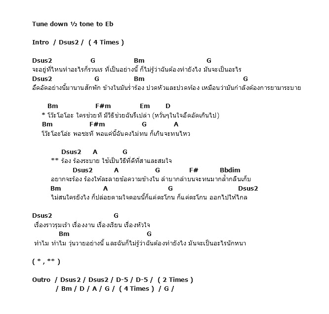 คอร์ดเพลง เนื้อเพลง ยาระบาย, คอร์ดเพลง ยาระบาย ของ Musketee, คอร์ดเพลงของ Musketee, เนื้อร้อง ยาระบาย Musketee, ยาระบาย คอร์ดง่าย ๆ, คอร์ด ยาระบาย ต้นฉบับ