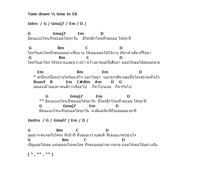 คอร์ดเพลง เนื้อเพลง ยอมแล้วยอมอีก, คอร์ดเพลง ยอมแล้วยอมอีก ของ Nuvo, คอร์ดเพลงของ Nuvo, เนื้อร้อง ยอมแล้วยอมอีก Nuvo, ยอมแล้วยอมอีก คอร์ดง่าย ๆ, คอร์ด ยอมแล้วยอมอีก ต้นฉบับ