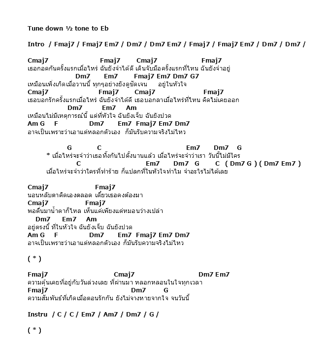 คอร์ดเพลง เนื้อเพลง จำอะไรไม่ได้, คอร์ดเพลง จำอะไรไม่ได้ ของ Potato, คอร์ดเพลงของ Potato, เนื้อร้อง จำอะไรไม่ได้ Potato, จำอะไรไม่ได้ คอร์ดง่าย ๆ, คอร์ด จำอะไรไม่ได้ ต้นฉบับ