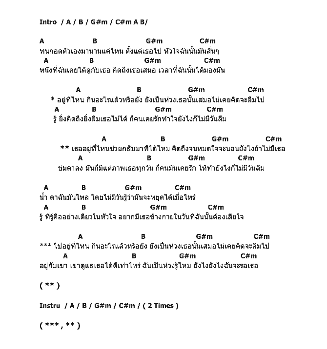 คอร์ดเพลง เนื้อเพลง คนเคยรัก, คอร์ดเพลง คนเคยรัก ของ Onutz, คอร์ดเพลงของ Onutz, เนื้อร้อง คนเคยรัก Onutz, คนเคยรัก คอร์ดง่าย ๆ, คอร์ด คนเคยรัก ต้นฉบับ