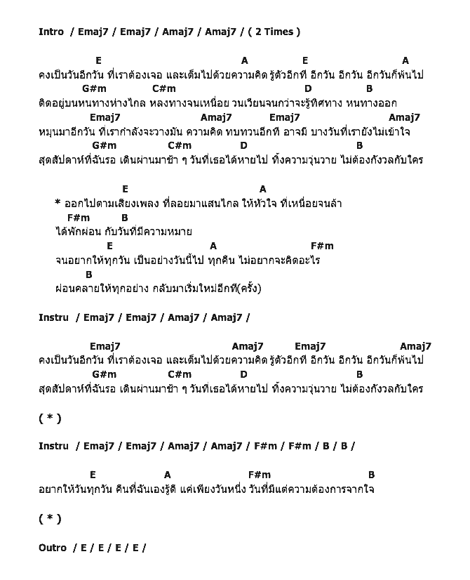 คอร์ดเพลง เนื้อเพลง สุดสัปดาห์, คอร์ดเพลง สุดสัปดาห์ ของ Scrubb, คอร์ดเพลงของ Scrubb, เนื้อร้อง สุดสัปดาห์ Scrubb, สุดสัปดาห์ คอร์ดง่าย ๆ, คอร์ด สุดสัปดาห์ ต้นฉบับ