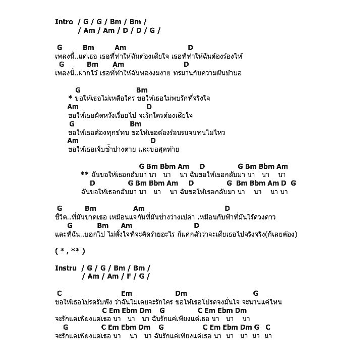 คอร์ดเพลง เนื้อเพลง ขอให้, คอร์ดเพลง ขอให้ ของ The Bottom Blues, คอร์ดเพลงของ The Bottom Blues, เนื้อร้อง ขอให้ The Bottom Blues, ขอให้ คอร์ดง่าย ๆ, คอร์ด ขอให้ ต้นฉบับ