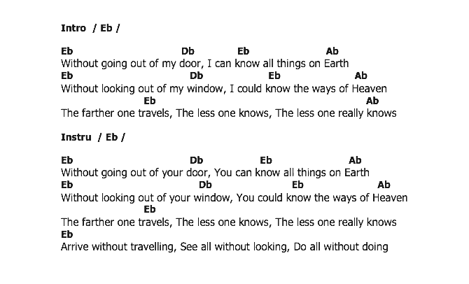 คอร์ดเพลง เนื้อเพลง The Inner Light, คอร์ดเพลง The Inner Light ของ The Beatles, คอร์ดเพลงของ The Beatles, เนื้อร้อง The Inner Light The Beatles, The Inner Light คอร์ดง่าย ๆ, คอร์ด The Inner Light ต้นฉบับ