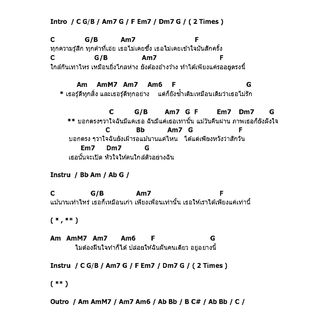 คอร์ดเพลง เนื้อเพลง บอกตรงๆ, คอร์ดเพลง บอกตรงๆ ของ Skykick Ranger, คอร์ดเพลงของ Skykick Ranger, เนื้อร้อง บอกตรงๆ Skykick Ranger, บอกตรงๆ คอร์ดง่าย ๆ, คอร์ด บอกตรงๆ ต้นฉบับ