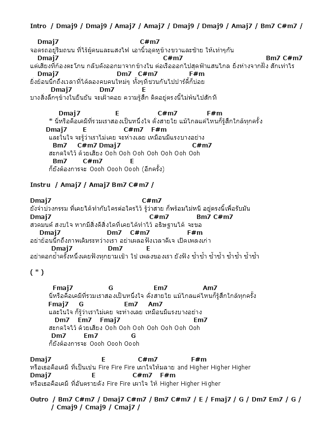 คอร์ดเพลง เนื้อเพลง เคมี, คอร์ดเพลง เคมี ของ Terracotta, คอร์ดเพลงของ Terracotta, เนื้อร้อง เคมี Terracotta, เคมี คอร์ดง่าย ๆ, คอร์ด เคมี ต้นฉบับ