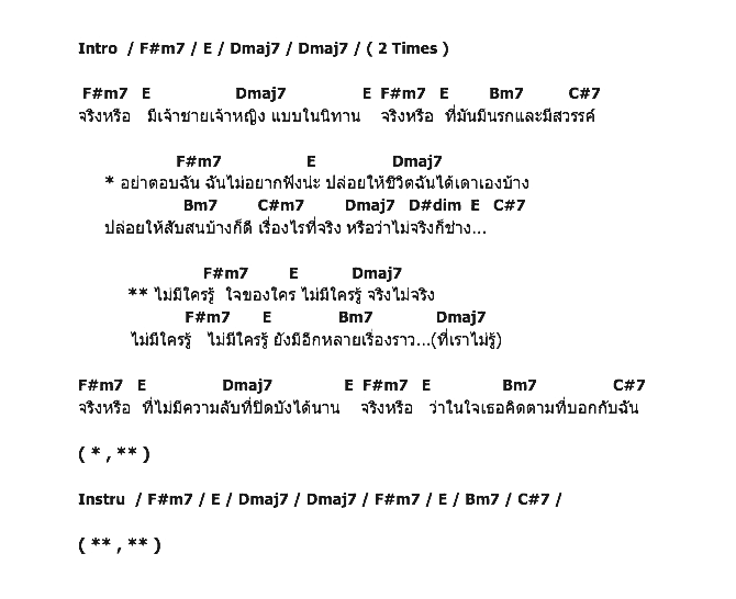 คอร์ดเพลง เนื้อเพลง อย่าตอบฉัน, คอร์ดเพลง อย่าตอบฉัน ของ The Dey, คอร์ดเพลงของ The Dey, เนื้อร้อง อย่าตอบฉัน The Dey, อย่าตอบฉัน คอร์ดง่าย ๆ, คอร์ด อย่าตอบฉัน ต้นฉบับ