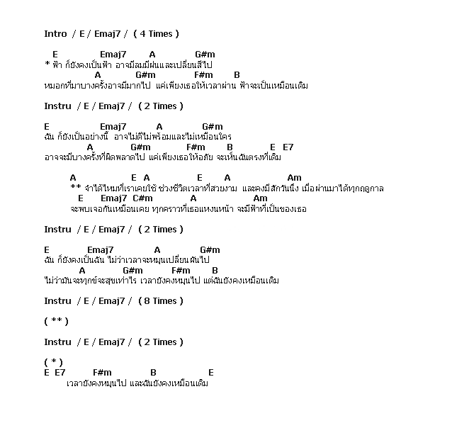 คอร์ดเพลง เนื้อเพลง ฟ้า, คอร์ดเพลง ฟ้า ของ Scrubb, คอร์ดเพลงของ Scrubb, เนื้อร้อง ฟ้า Scrubb, ฟ้า คอร์ดง่าย ๆ, คอร์ด ฟ้า ต้นฉบับ