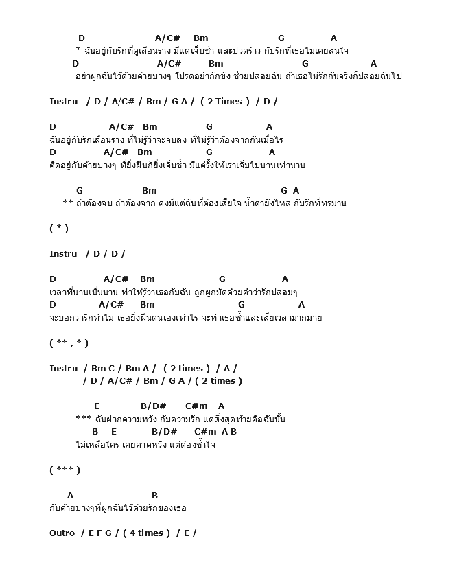 คอร์ดเพลง เนื้อเพลง ด้ายบางๆ, คอร์ดเพลง ด้ายบางๆ ของ Syndrome, คอร์ดเพลงของ Syndrome, เนื้อร้อง ด้ายบางๆ Syndrome, ด้ายบางๆ คอร์ดง่าย ๆ, คอร์ด ด้ายบางๆ ต้นฉบับ