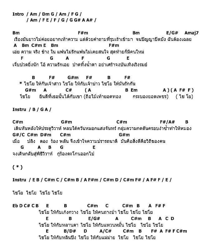 คอร์ดเพลง เนื้อเพลง ไชโย, คอร์ดเพลง ไชโย ของ The Ginkz, คอร์ดเพลงของ The Ginkz, เนื้อร้อง ไชโย The Ginkz, ไชโย คอร์ดง่าย ๆ, คอร์ด ไชโย ต้นฉบับ
