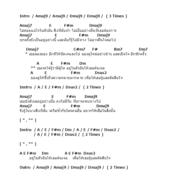 คอร์ดเพลง เนื้อเพลง Second Chance, คอร์ดเพลง Second Chance ของ Singular, คอร์ดเพลงของ Singular, เนื้อร้อง Second Chance Singular, Second Chance คอร์ดง่าย ๆ, คอร์ด Second Chance ต้นฉบับ