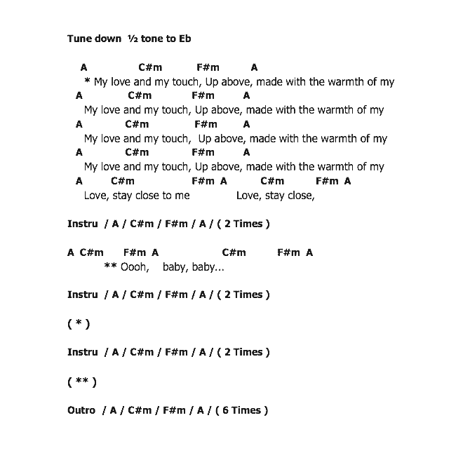คอร์ดเพลง เนื้อเพลง My Love, คอร์ดเพลง My Love ของ Route 94, คอร์ดเพลงของ Route 94, เนื้อร้อง My Love Route 94, My Love คอร์ดง่าย ๆ, คอร์ด My Love ต้นฉบับ