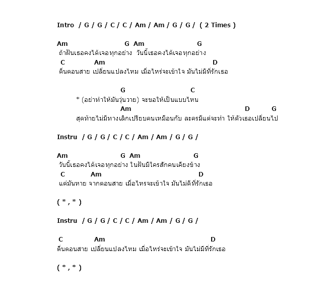 คอร์ดเพลง เนื้อเพลง ถ้าฝัน, คอร์ดเพลง ถ้าฝัน ของ Slur, คอร์ดเพลงของ Slur, เนื้อร้อง ถ้าฝัน Slur, ถ้าฝัน คอร์ดง่าย ๆ, คอร์ด ถ้าฝัน ต้นฉบับ