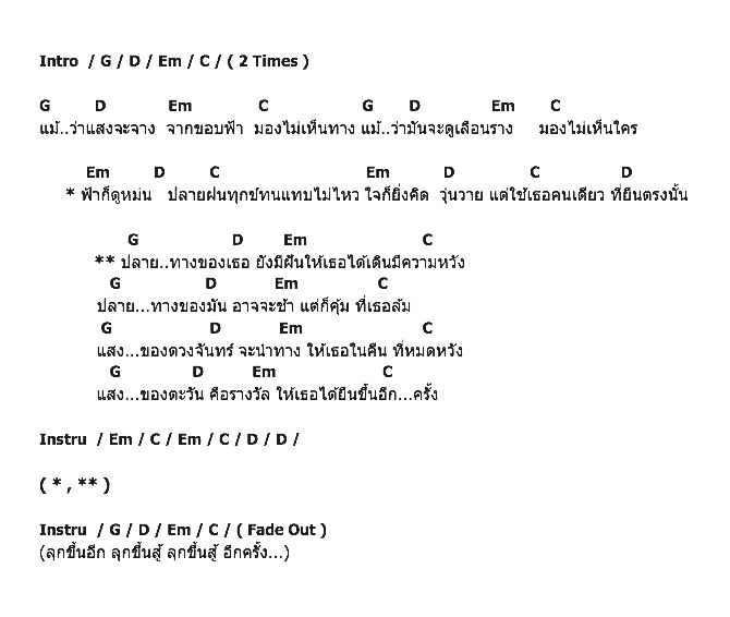 คอร์ดเพลง เนื้อเพลง ปลายทาง, คอร์ดเพลง ปลายทาง ของ The Gotten, คอร์ดเพลงของ The Gotten, เนื้อร้อง ปลายทาง The Gotten, ปลายทาง คอร์ดง่าย ๆ, คอร์ด ปลายทาง ต้นฉบับ