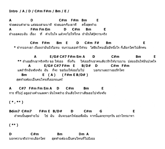 คอร์ดเพลง เนื้อเพลง ฝากบอกเขาเรื่องเรายังไม่จบ, คอร์ดเพลง ฝากบอกเขาเรื่องเรายังไม่จบ ของ Techin เตชินท์ ชยุติ, คอร์ดเพลงของ Techin เตชินท์ ชยุติ, เนื้อร้อง ฝากบอกเขาเรื่องเรายังไม่จบ Techin เตชินท์ ชยุติ, ฝากบอกเขาเรื่องเรายังไม่จบ คอร์ดง่าย ๆ, คอร์ด ฝากบอกเขาเรื่องเรายังไม่จบ ต้นฉบับ