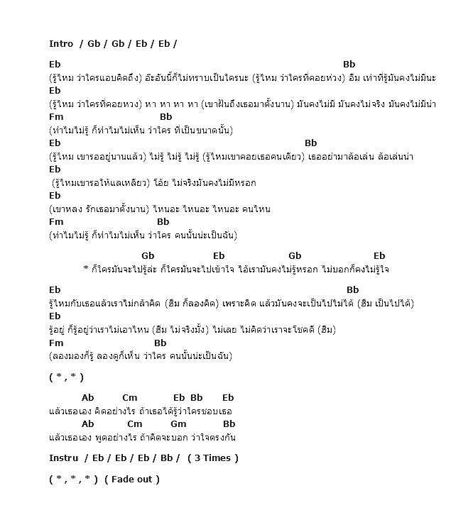 คอร์ดเพลง เนื้อเพลง ก็ใครมันจะไปรู้ล่ะ, คอร์ดเพลง ก็ใครมันจะไปรู้ล่ะ ของ เจ เจตริน, คอร์ดเพลงของ เจ เจตริน, เนื้อร้อง ก็ใครมันจะไปรู้ล่ะ เจ เจตริน, ก็ใครมันจะไปรู้ล่ะ คอร์ดง่าย ๆ, คอร์ด ก็ใครมันจะไปรู้ล่ะ ต้นฉบับ