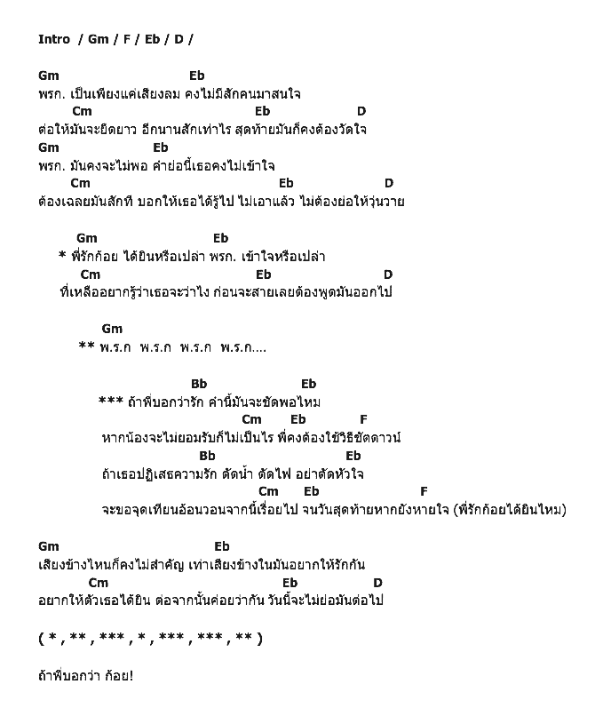 คอร์ดเพลง เนื้อเพลง พรก.(ฉุกเฉิน), คอร์ดเพลง พรก.(ฉุกเฉิน) ของ คาวบอย, คอร์ดเพลงของ คาวบอย, เนื้อร้อง พรก.(ฉุกเฉิน) คาวบอย, พรก.(ฉุกเฉิน) คอร์ดง่าย ๆ, คอร์ด พรก.(ฉุกเฉิน) ต้นฉบับ