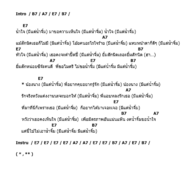 คอร์ดเพลง เนื้อเพลง น้ำจิ้ม, คอร์ดเพลง น้ำจิ้ม ของ คาราบาว, คอร์ดเพลงของ คาราบาว, เนื้อร้อง น้ำจิ้ม คาราบาว, น้ำจิ้ม คอร์ดง่าย ๆ, คอร์ด น้ำจิ้ม ต้นฉบับ