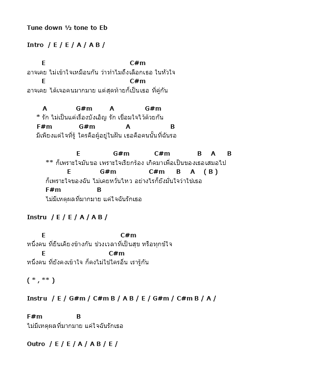 คอร์ดเพลง เนื้อเพลง เพราะใจ, คอร์ดเพลง เพราะใจ ของ เจี๊ยบ วรรธณา, คอร์ดเพลงของ เจี๊ยบ วรรธณา, เนื้อร้อง เพราะใจ เจี๊ยบ วรรธณา, เพราะใจ คอร์ดง่าย ๆ, คอร์ด เพราะใจ ต้นฉบับ