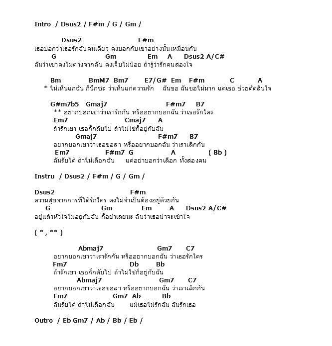 คอร์ดเพลง เนื้อเพลง อยากบอกเขาหรืออยากบอกฉัน, คอร์ดเพลง อยากบอกเขาหรืออยากบอกฉัน ของ กิ่ง The Star 5, คอร์ดเพลงของ กิ่ง The Star 5, เนื้อร้อง อยากบอกเขาหรืออยากบอกฉัน กิ่ง The Star 5, อยากบอกเขาหรืออยากบอกฉัน คอร์ดง่าย ๆ, คอร์ด อยากบอกเขาหรืออยากบอกฉัน ต้นฉบับ