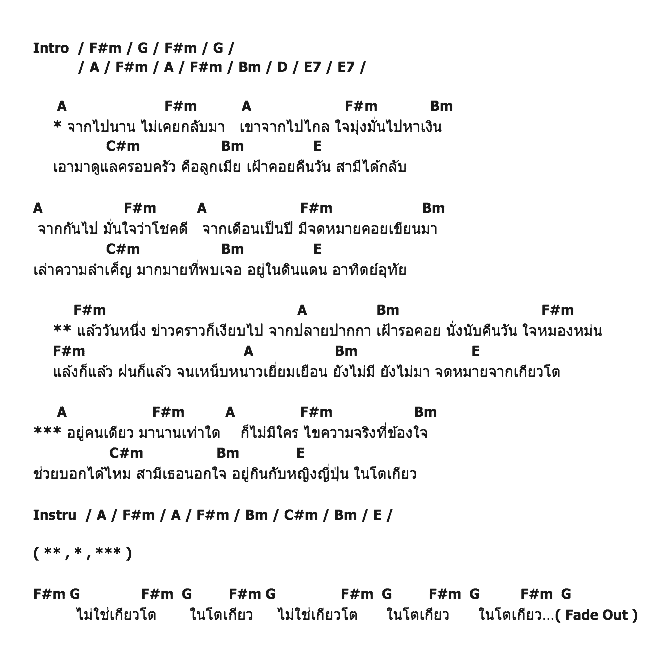 คอร์ดเพลง เนื้อเพลง จดหมายจากเกียวโต, คอร์ดเพลง จดหมายจากเกียวโต ของ คาราบาว, คอร์ดเพลงของ คาราบาว, เนื้อร้อง จดหมายจากเกียวโต คาราบาว, จดหมายจากเกียวโต คอร์ดง่าย ๆ, คอร์ด จดหมายจากเกียวโต ต้นฉบับ