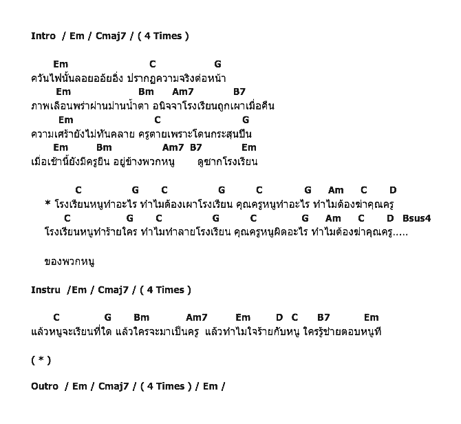 คอร์ดเพลง เนื้อเพลง ตอบหนูที, คอร์ดเพลง ตอบหนูที ของ คาราบาว, คอร์ดเพลงของ คาราบาว, เนื้อร้อง ตอบหนูที คาราบาว, ตอบหนูที คอร์ดง่าย ๆ, คอร์ด ตอบหนูที ต้นฉบับ