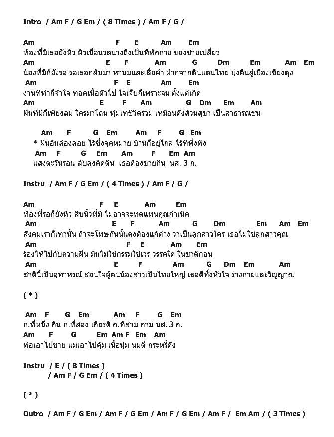 คอร์ดเพลง เนื้อเพลง นส.3 ก., คอร์ดเพลง นส.3 ก. ของ คาราบาว, คอร์ดเพลงของ คาราบาว, เนื้อร้อง นส.3 ก. คาราบาว, นส.3 ก. คอร์ดง่าย ๆ, คอร์ด นส.3 ก. ต้นฉบับ