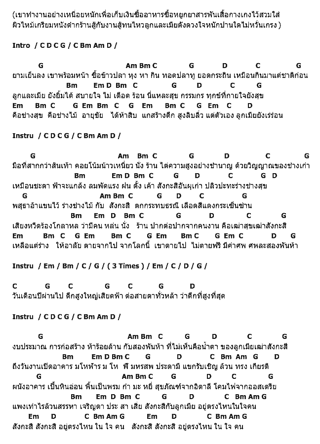 คอร์ดเพลง เนื้อเพลง สังกะสี, คอร์ดเพลง สังกะสี ของ คาราบาว, คอร์ดเพลงของ คาราบาว, เนื้อร้อง สังกะสี คาราบาว, สังกะสี คอร์ดง่าย ๆ, คอร์ด สังกะสี ต้นฉบับ