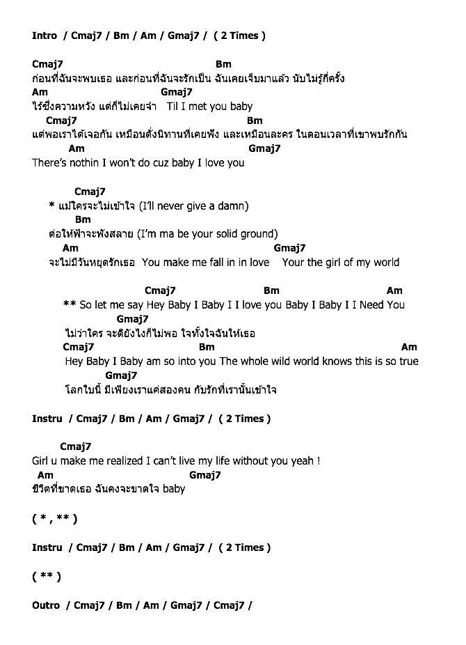 คอร์ดเพลง เนื้อเพลง G.O.M.W. (Girl Of My World), คอร์ดเพลง G.O.M.W. (Girl Of My World) ของ กอล์ฟ พิชญะ, คอร์ดเพลงของ กอล์ฟ พิชญะ, เนื้อร้อง G.O.M.W. (Girl Of My World) กอล์ฟ พิชญะ, G.O.M.W. (Girl Of My World) คอร์ดง่าย ๆ, คอร์ด G.O.M.W. (Girl Of My World) ต้นฉบับ