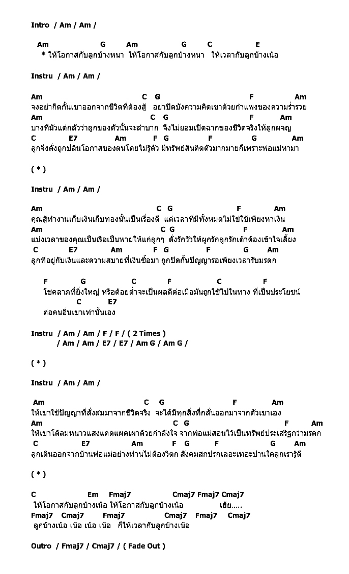 คอร์ดเพลง เนื้อเพลง ลูกบ้างเน้อ, คอร์ดเพลง ลูกบ้างเน้อ ของ คาราบาว, คอร์ดเพลงของ คาราบาว, เนื้อร้อง ลูกบ้างเน้อ คาราบาว, ลูกบ้างเน้อ คอร์ดง่าย ๆ, คอร์ด ลูกบ้างเน้อ ต้นฉบับ