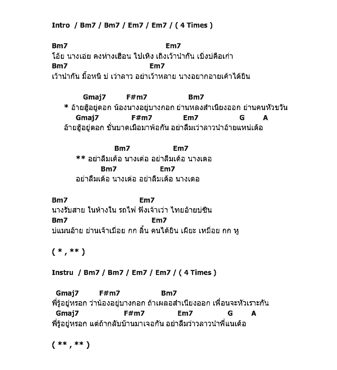 คอร์ดเพลง เนื้อเพลง เด๋อนางเด่อ, คอร์ดเพลง เด๋อนางเด่อ ของ เฌิ้บ มิวสิค, คอร์ดเพลงของ เฌิ้บ มิวสิค, เนื้อร้อง เด๋อนางเด่อ เฌิ้บ มิวสิค, เด๋อนางเด่อ คอร์ดง่าย ๆ, คอร์ด เด๋อนางเด่อ ต้นฉบับ