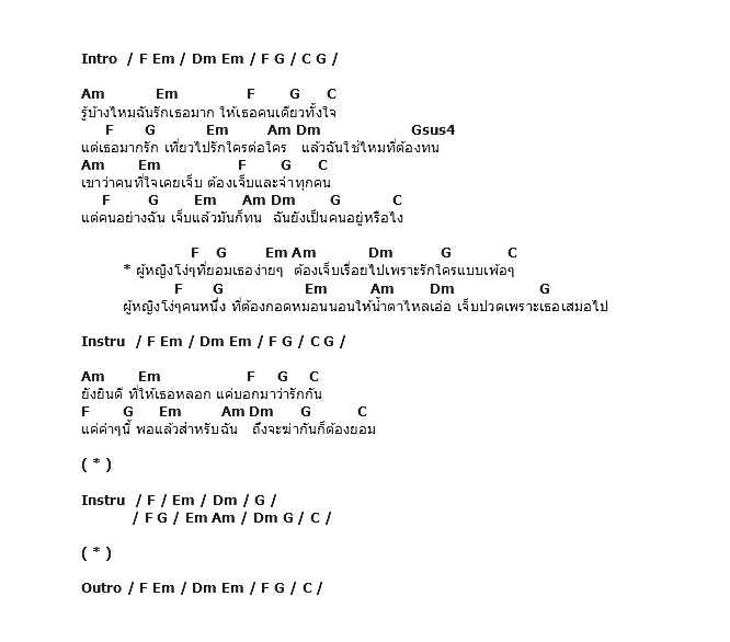 คอร์ดเพลง เนื้อเพลง ผู้หญิงโง่ๆที่ยอมเธอง่ายๆ, คอร์ดเพลง ผู้หญิงโง่ๆที่ยอมเธอง่ายๆ ของ ปนัดดา เรืองวุฒิ, คอร์ดเพลงของ ปนัดดา เรืองวุฒิ, เนื้อร้อง ผู้หญิงโง่ๆที่ยอมเธอง่ายๆ ปนัดดา เรืองวุฒิ, ผู้หญิงโง่ๆที่ยอมเธอง่ายๆ คอร์ดง่าย ๆ, คอร์ด ผู้หญิงโง่ๆที่ยอมเธอง่ายๆ ต้นฉบับ