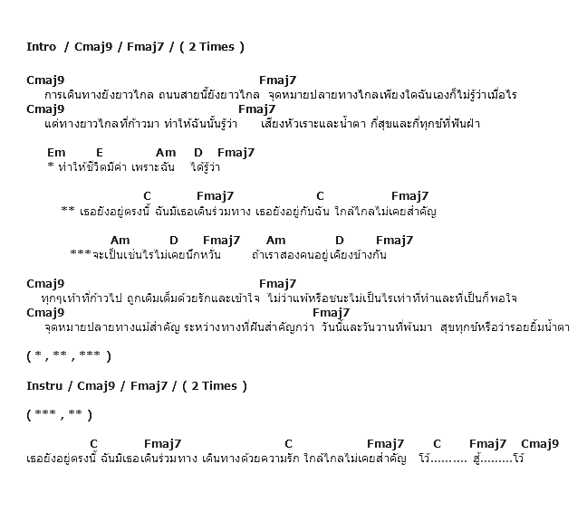 คอร์ดเพลง เนื้อเพลง เดินทางด้วยความรัก, คอร์ดเพลง เดินทางด้วยความรัก ของ บี พีระพัฒน์, คอร์ดเพลงของ บี พีระพัฒน์, เนื้อร้อง เดินทางด้วยความรัก บี พีระพัฒน์, เดินทางด้วยความรัก คอร์ดง่าย ๆ, คอร์ด เดินทางด้วยความรัก ต้นฉบับ