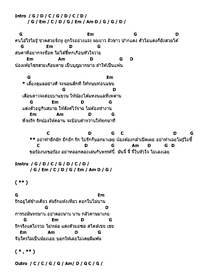 คอร์ดเพลง เนื้อเพลง ไม่เลง, คอร์ดเพลง ไม่เลง ของ บ่าววี, คอร์ดเพลงของ บ่าววี, เนื้อร้อง ไม่เลง บ่าววี, ไม่เลง คอร์ดง่าย ๆ, คอร์ด ไม่เลง ต้นฉบับ
