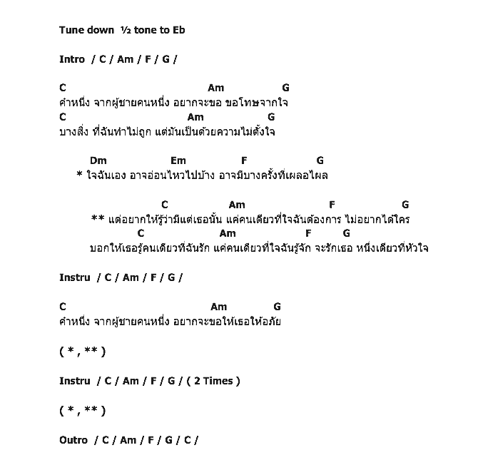 คอร์ดเพลง เนื้อเพลง หนึ่งเดียวที่หัวใจ - Ost.พ่อไก่แจ้, คอร์ดเพลง หนึ่งเดียวที่หัวใจ - Ost.พ่อไก่แจ้ ของ บอย พิษณุ, คอร์ดเพลงของ บอย พิษณุ, เนื้อร้อง หนึ่งเดียวที่หัวใจ - Ost.พ่อไก่แจ้ บอย พิษณุ, หนึ่งเดียวที่หัวใจ - Ost.พ่อไก่แจ้ คอร์ดง่าย ๆ, คอร์ด หนึ่งเดียวที่หัวใจ - Ost.พ่อไก่แจ้ ต้นฉบับ